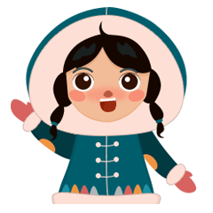 Eskimo Girl - Snow - Winter - Fun - Set