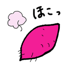 Baked sweet potato sticker #8544146
