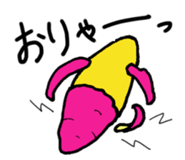 Baked sweet potato sticker #8544147