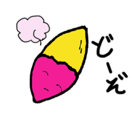 Baked sweet potato sticker #8544148