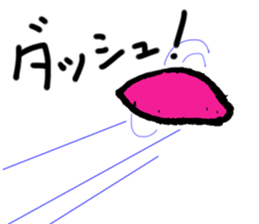 Baked sweet potato sticker #8544160