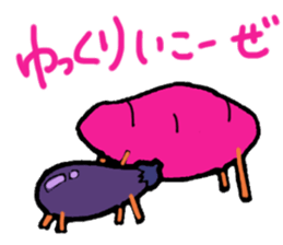 Baked sweet potato sticker #8544178