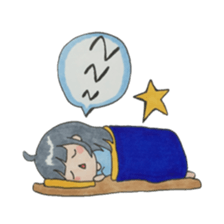 The girl and the rabbit Mimiko. sticker #8544866