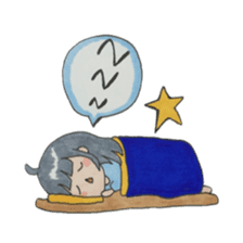 The girl and the rabbit Mimiko. sticker #8544866