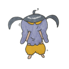 The girl and the rabbit Mimiko. sticker #8544870