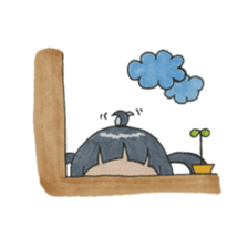 The girl and the rabbit Mimiko. sticker #8544882