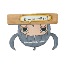 The girl and the rabbit Mimiko. sticker #8544890