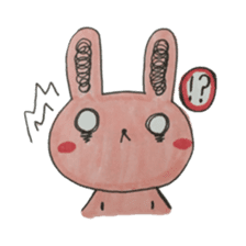 The girl and the rabbit Mimiko. sticker #8544895