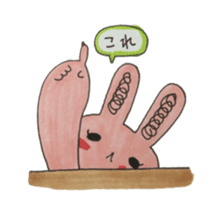 The girl and the rabbit Mimiko. sticker #8544902