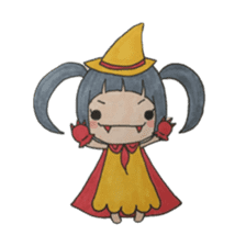 The girl and the rabbit Mimiko. sticker #8544904