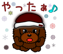 Pretty poodle(Winter) sticker #8546663