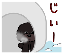 Pretty poodle(Winter) sticker #8546664