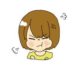 girl sticker yoko sticker #8546998