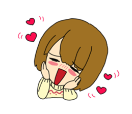 girl sticker yoko sticker #8546999