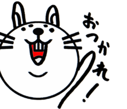 white white rabbit stickers sticker #8547426