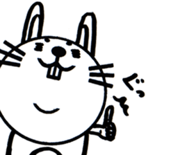 white white rabbit stickers sticker #8547431