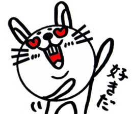 white white rabbit stickers sticker #8547432