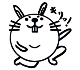 white white rabbit stickers sticker #8547433