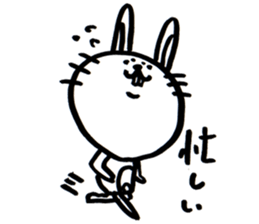white white rabbit stickers sticker #8547436