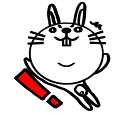 white white rabbit stickers sticker #8547438