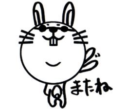 white white rabbit stickers sticker #8547440