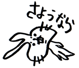 white white rabbit stickers sticker #8547441