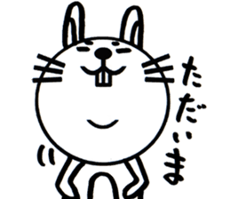 white white rabbit stickers sticker #8547442