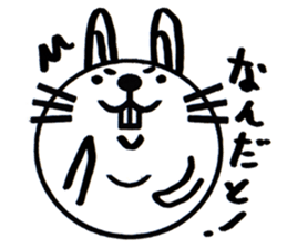 white white rabbit stickers sticker #8547444