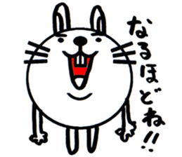 white white rabbit stickers sticker #8547445