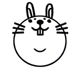 white white rabbit stickers sticker #8547446