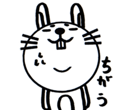 white white rabbit stickers sticker #8547452