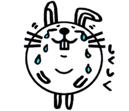 white white rabbit stickers sticker #8547453