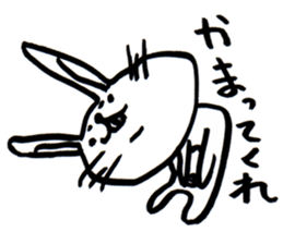white white rabbit stickers sticker #8547455