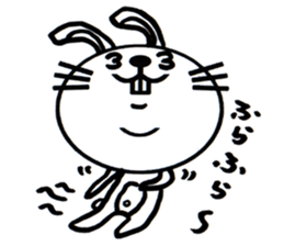 white white rabbit stickers sticker #8547456