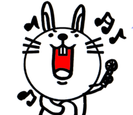 white white rabbit stickers sticker #8547462