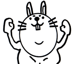 white white rabbit stickers sticker #8547464