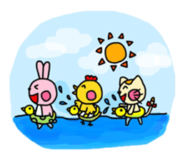 Chicken&Cat&Rabbit 2 sticker #8547558