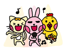 Chicken&Cat&Rabbit 2 sticker #8547563