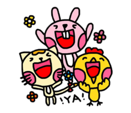 Chicken&Cat&Rabbit 2 sticker #8547574