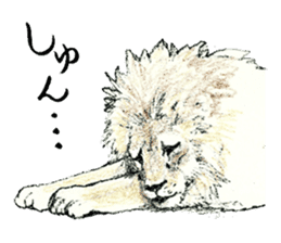 Grumpy Lion Gentleman sticker #8547903