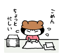 kumamimi-chan sticker #8547979