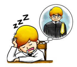 Law Student sticker #8548545