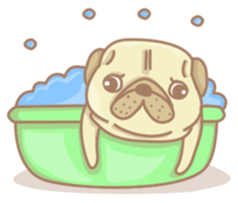 Pug Jiro sticker #8549594