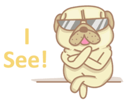 Pug Jiro sticker #8549603