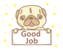 Pug Jiro sticker #8549613