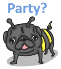 Kuro Pug sticker #8549915