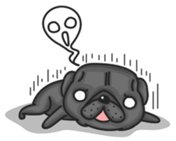 Kuro Pug sticker #8549919