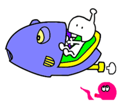 Aliens from the planet PM sticker #8550032