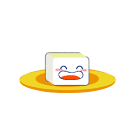 Hime-chan tofu sticker #8550174