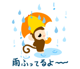 Cute Cute Monkey Sticker sticker #8550577